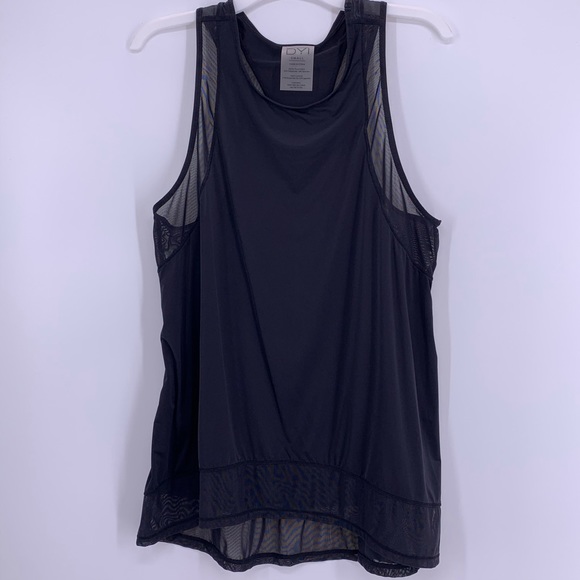DYI Mesh Panel Tank Sz S Black Yoga Workout Run - Picture 8 of 9